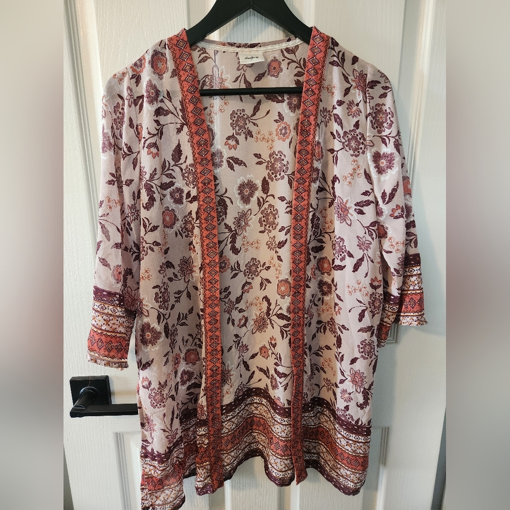 Daytrip Light Sheer Floral Cardigan/Kimono